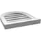 Ekena Millwork Round Top Surface Mount PVC Gable Vent: Functional, w/ 2"W x 2"P Brickmould Sill Frame, 16"W x 18"H GVPRT16X1803SF - alternate 3